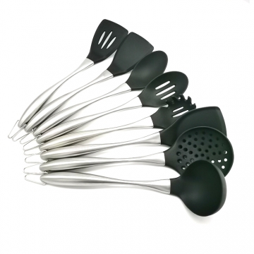 Household Stainless Steel Kitchen Accessories Silicone Kitchen Utensils With Stainless Steel Handle