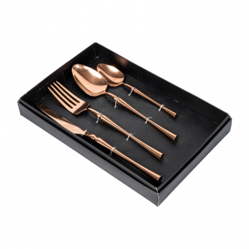 Stainless Steel Cutlery 4 Pieces Tableware Set Gift Box Silverware Set