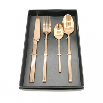 Stainless Steel Cutlery 4 Pieces Gift Box Silverware Set