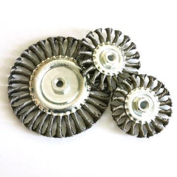 Knotted Steel Wire Wheel Brush for Deburring