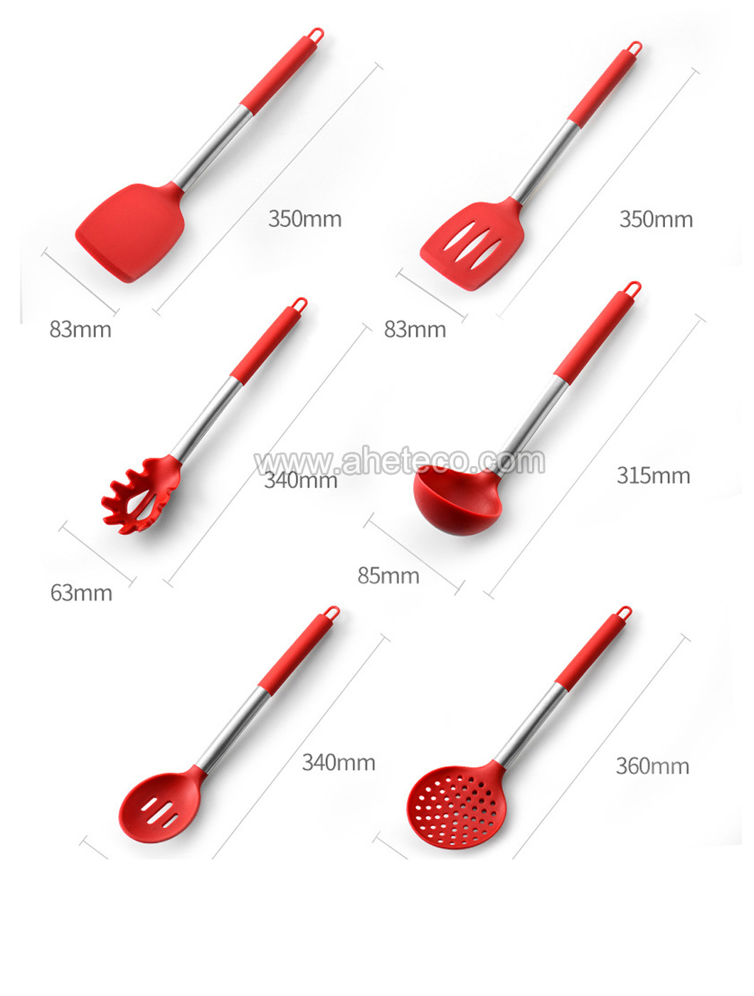 Silicone Cookware Kitchen Gadget Utensils Set Kitchenware